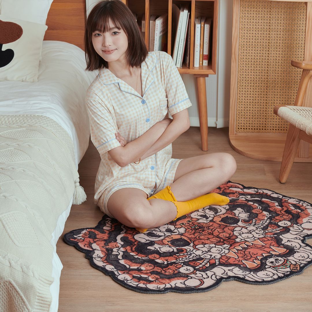【IN-STOCK】OFFART X Horiren Strange Realm Hundred Cats Tiger King Carpet Rug