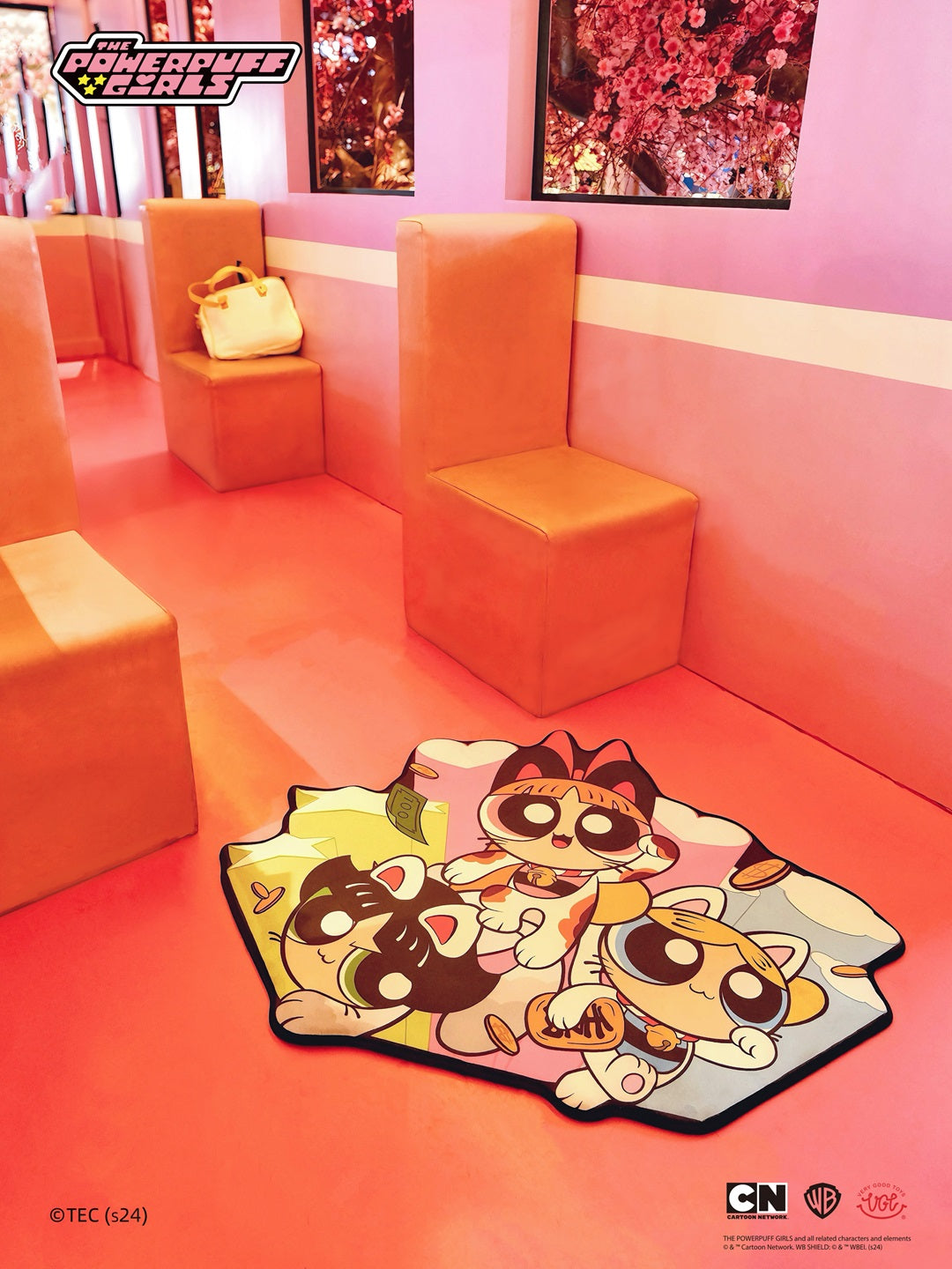 VGT Powerpuff Girls Rug Carpet Fortune Cat Edition