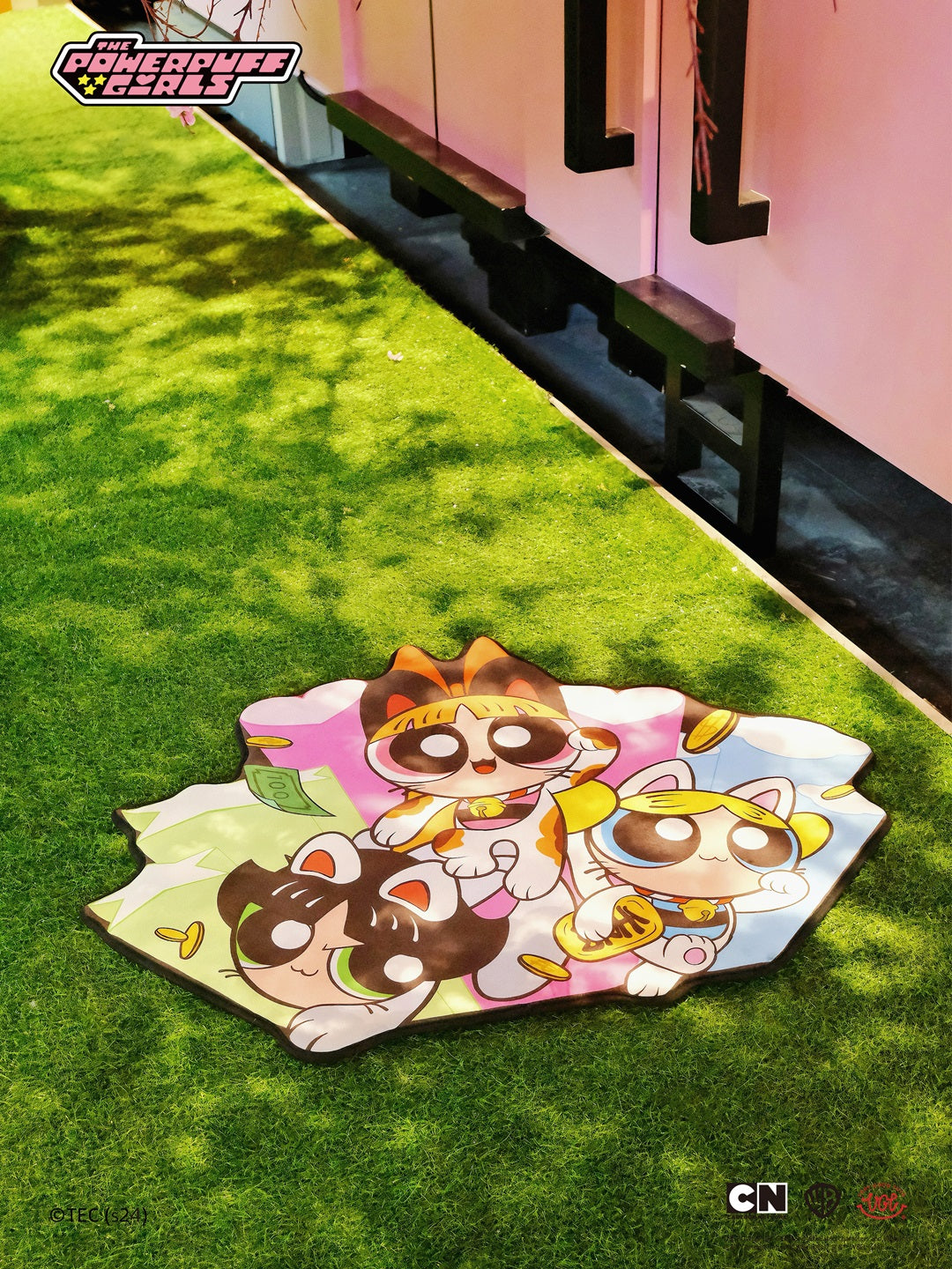 VGT Powerpuff Girls Rug Carpet Fortune Cat Edition