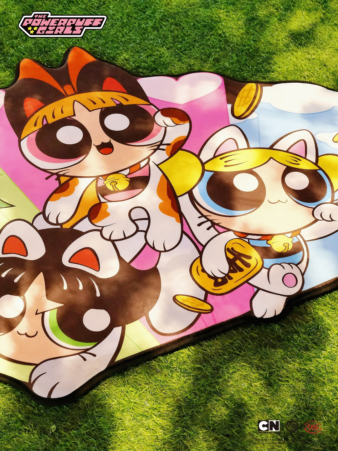 VGT Powerpuff Girls Rug Carpet Fortune Cat Edition