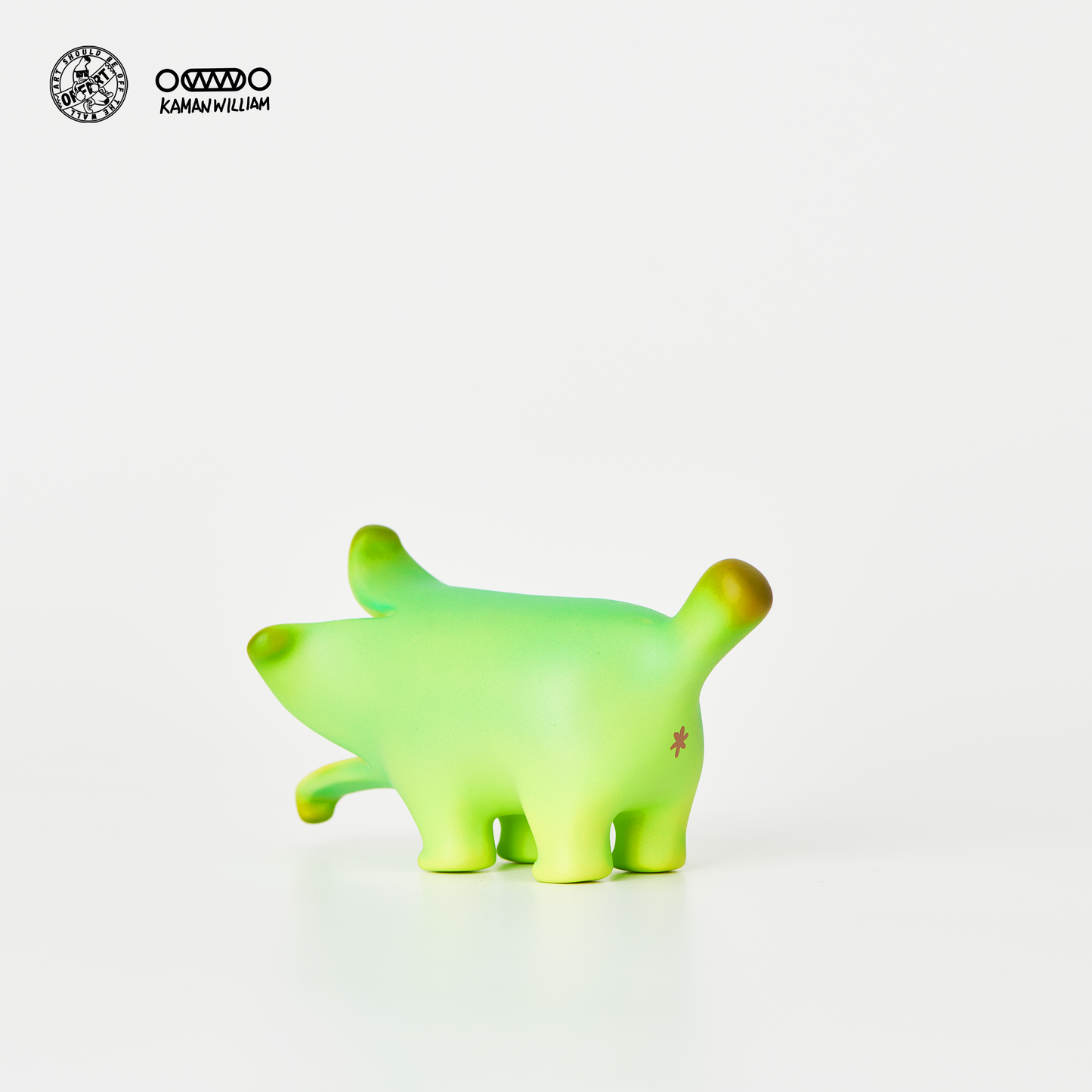 【IN-STOCK】OFFART X Kamanwilliam Mini Bananaer Dog Young Green Edition