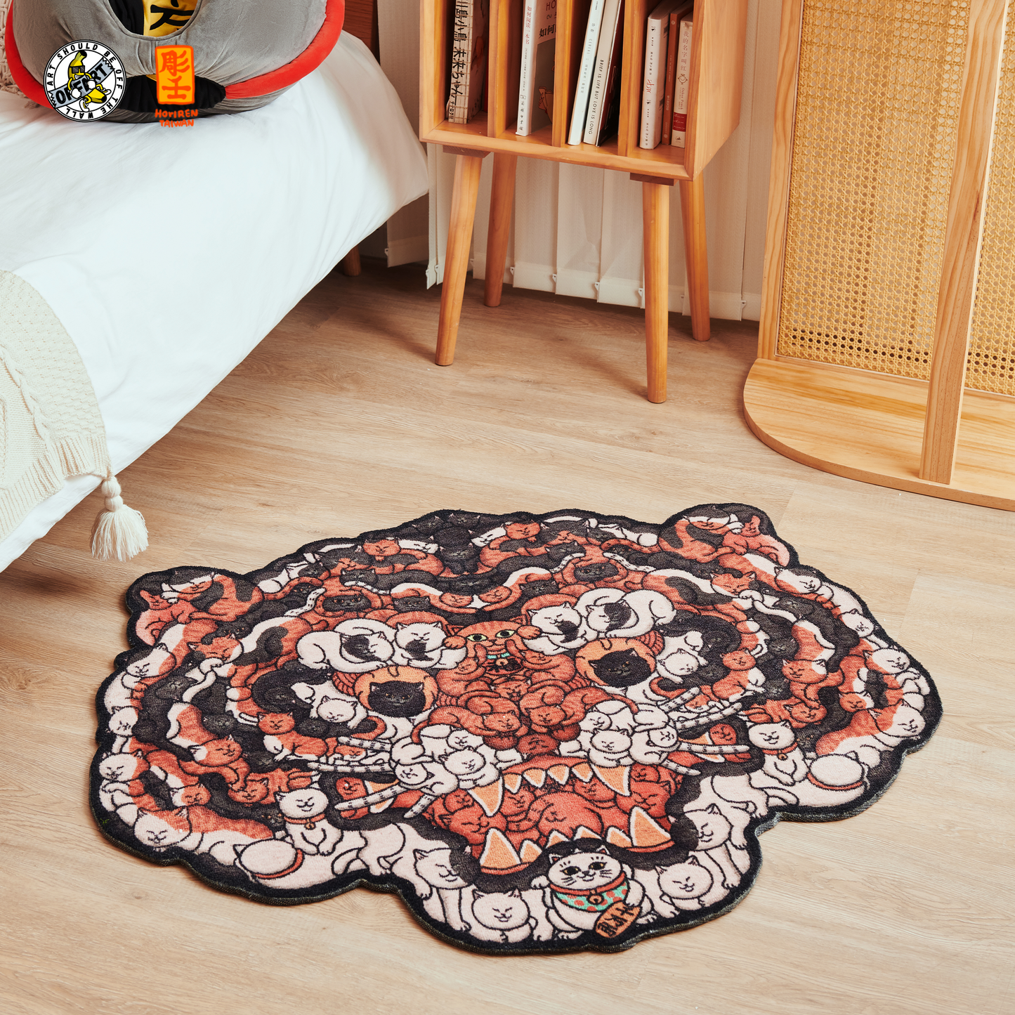 【IN-STOCK】OFFART X Horiren Strange Realm Hundred Cats Tiger King Carpet Rug