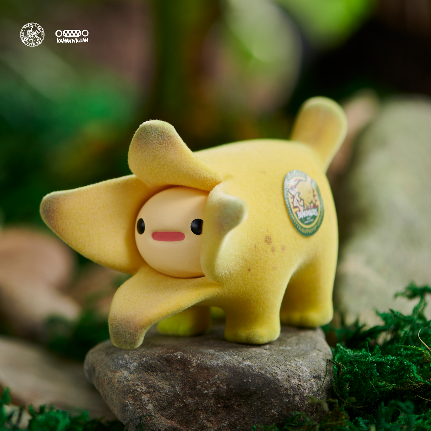 OFFART X Kamanwilliam Mini Bananaers Dog Eden Garden 5.0 Flocked Edition