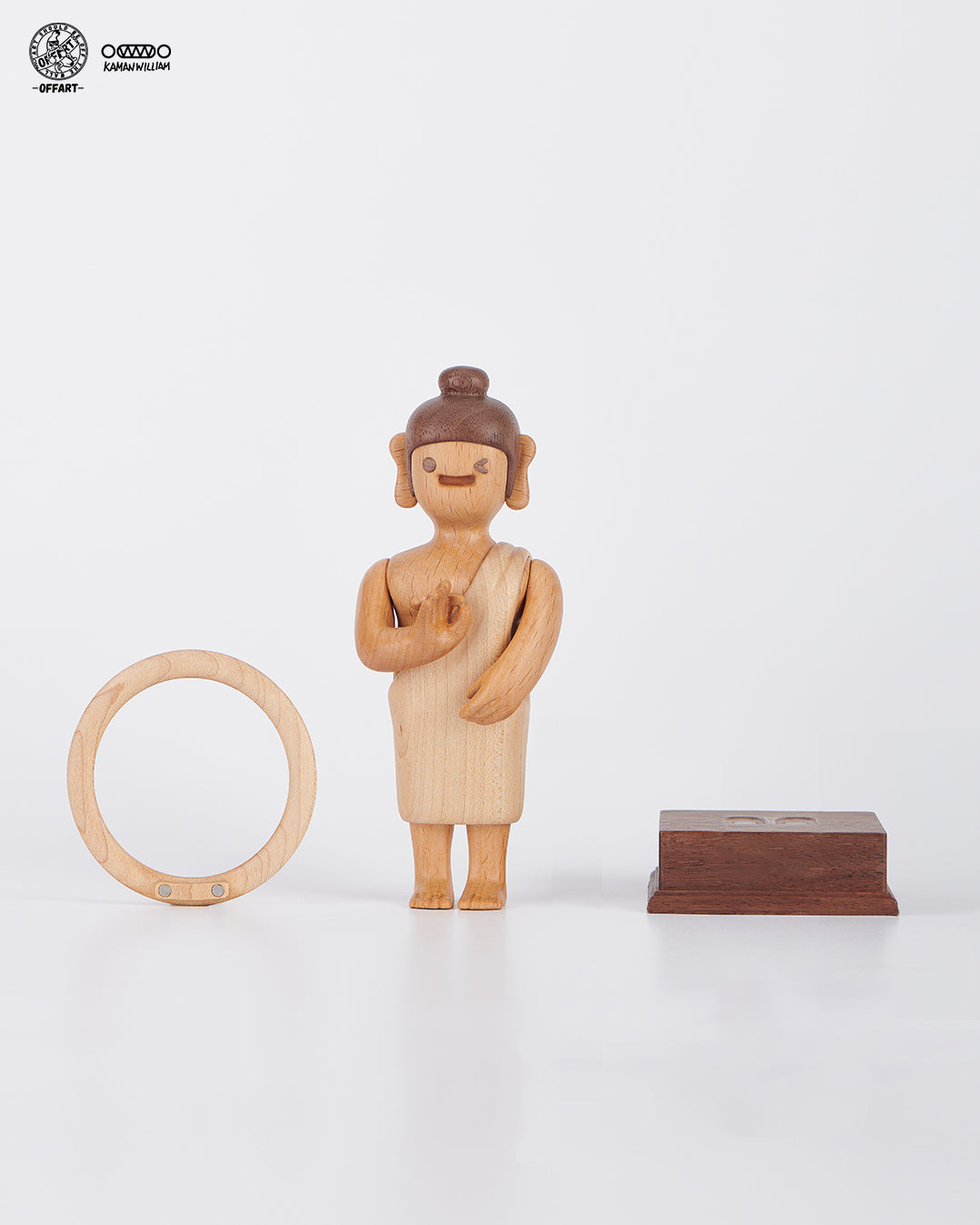【PRE-ORDER】OFFART X Kamanwilliam OK Buddha Everything's OK Wooden Statue