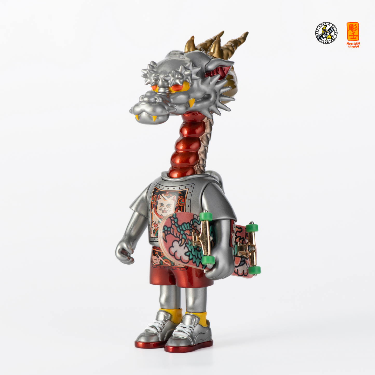 OFFART X Horiren Like A Dragon Skateboarder Meow Type Mecha Vinyl
