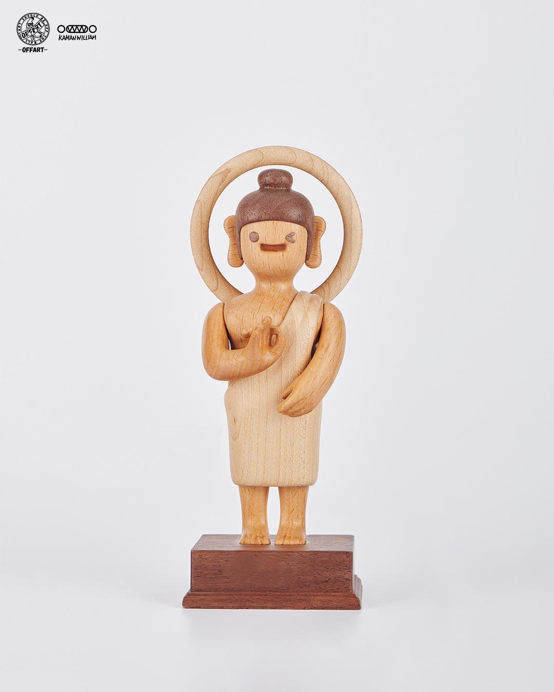 【PRE-ORDER】OFFART X Kamanwilliam OK Buddha Everything's OK Wooden Statue