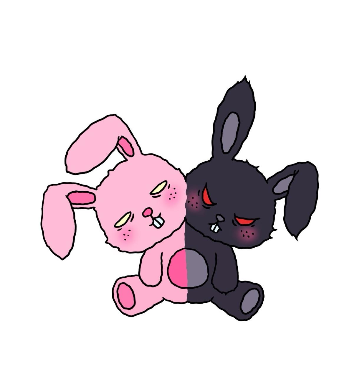 【PRE-ORDER】 Yokilea - Slacker Rabbit & Angry Rabbit Plush Toy Backpack
