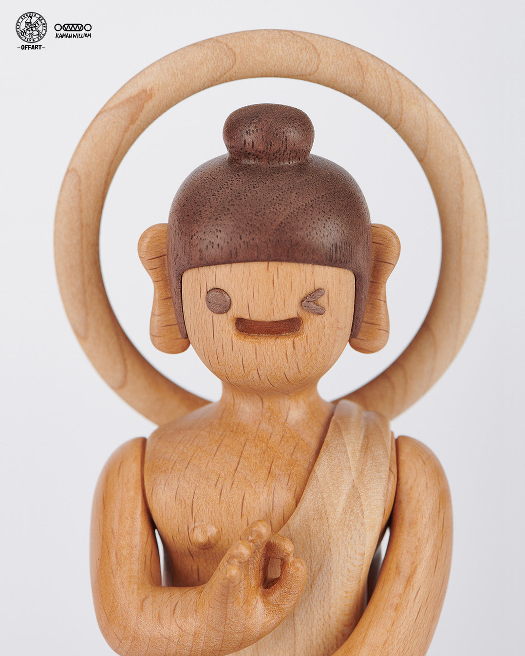 【PRE-ORDER】OFFART X Kamanwilliam OK Buddha Everything's OK Wooden Statue