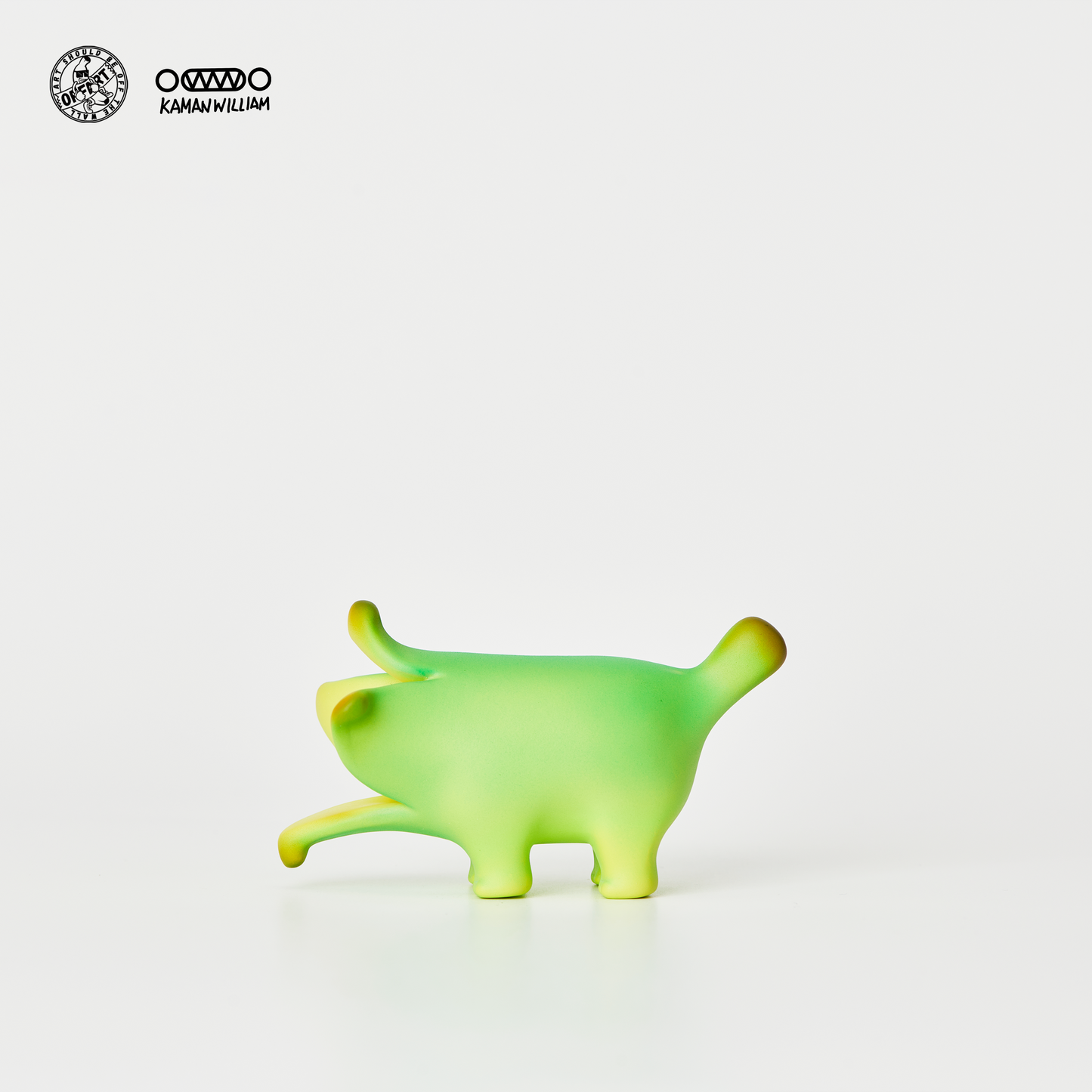 【IN-STOCK】OFFART X Kamanwilliam Mini Bananaer Dog Young Green Edition