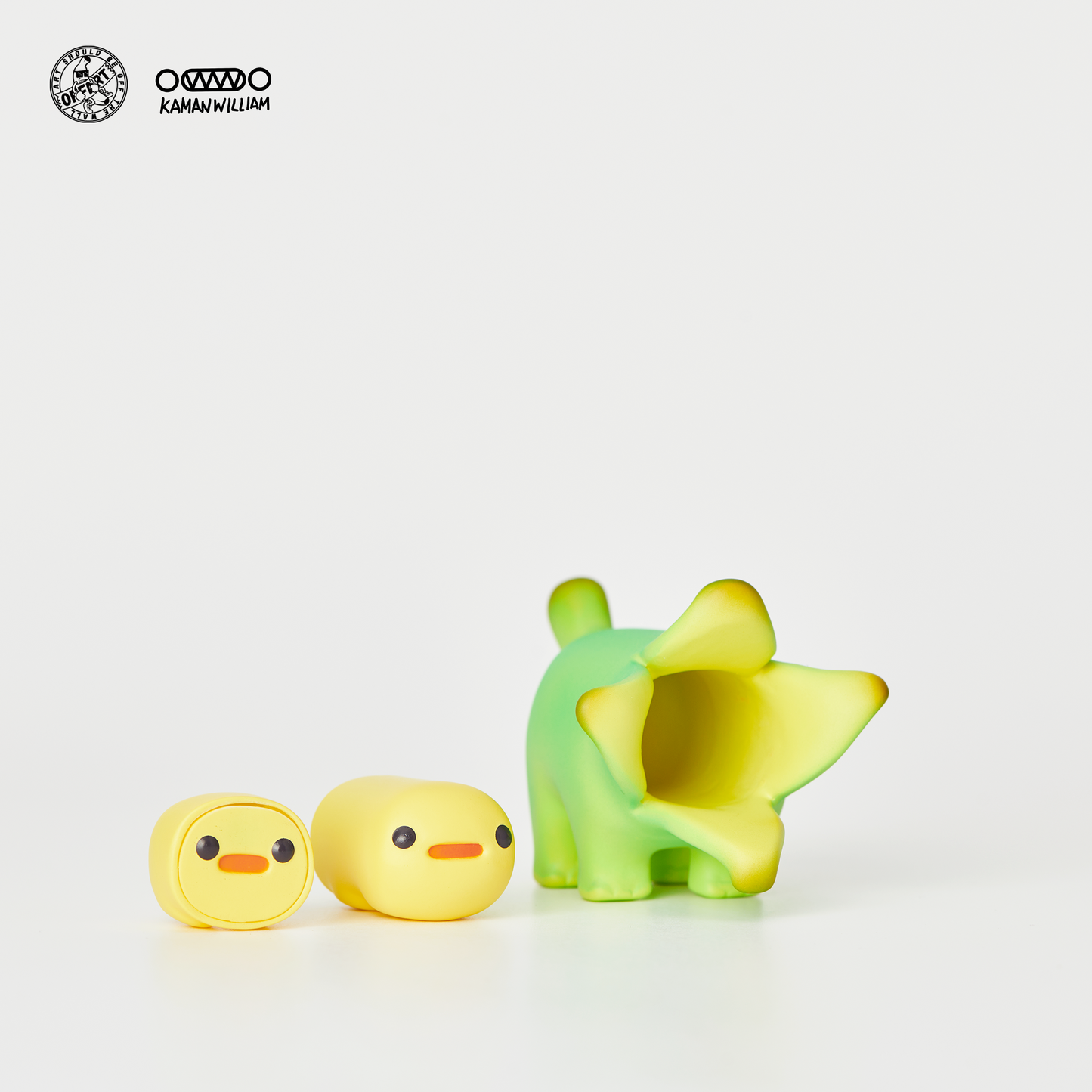 【IN-STOCK】OFFART X Kamanwilliam Mini Bananaer Dog Young Green Edition