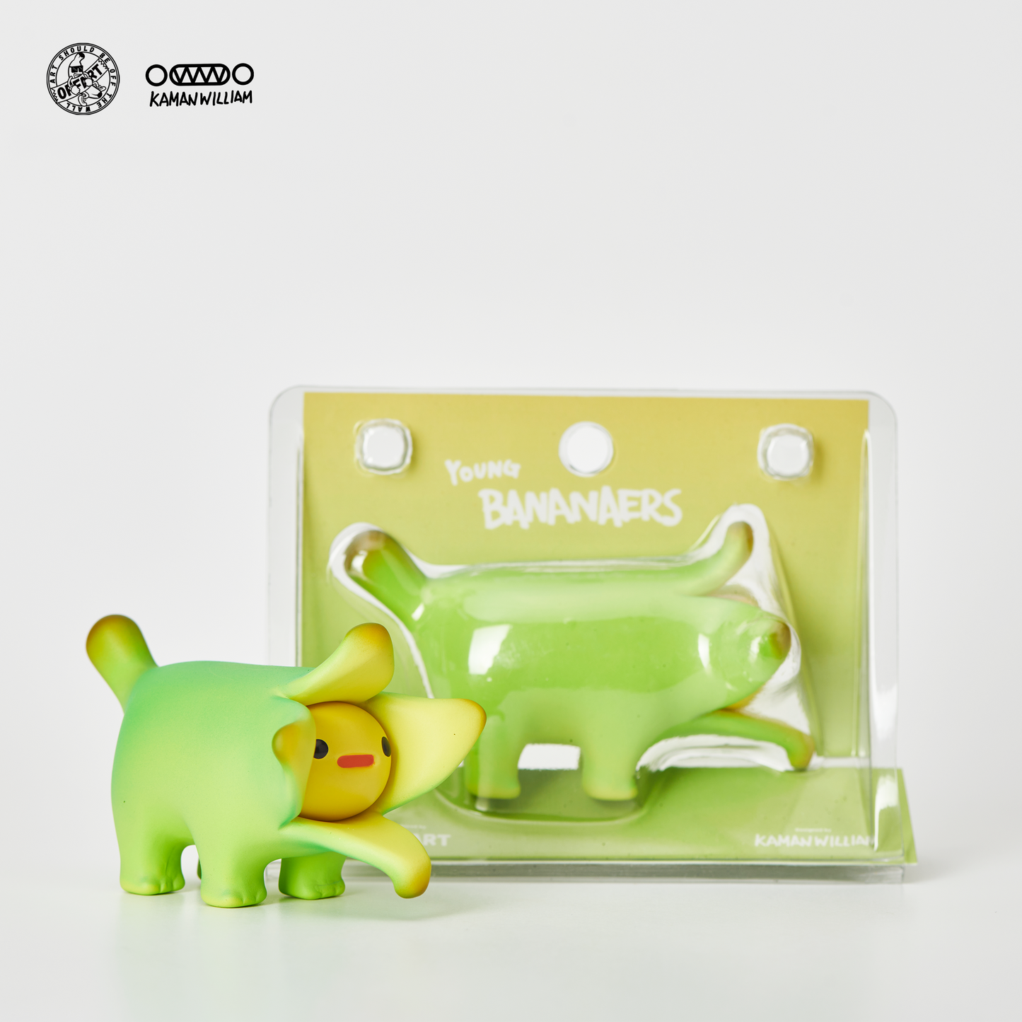 【IN-STOCK】OFFART X Kamanwilliam Mini Bananaer Dog Young Green Edition