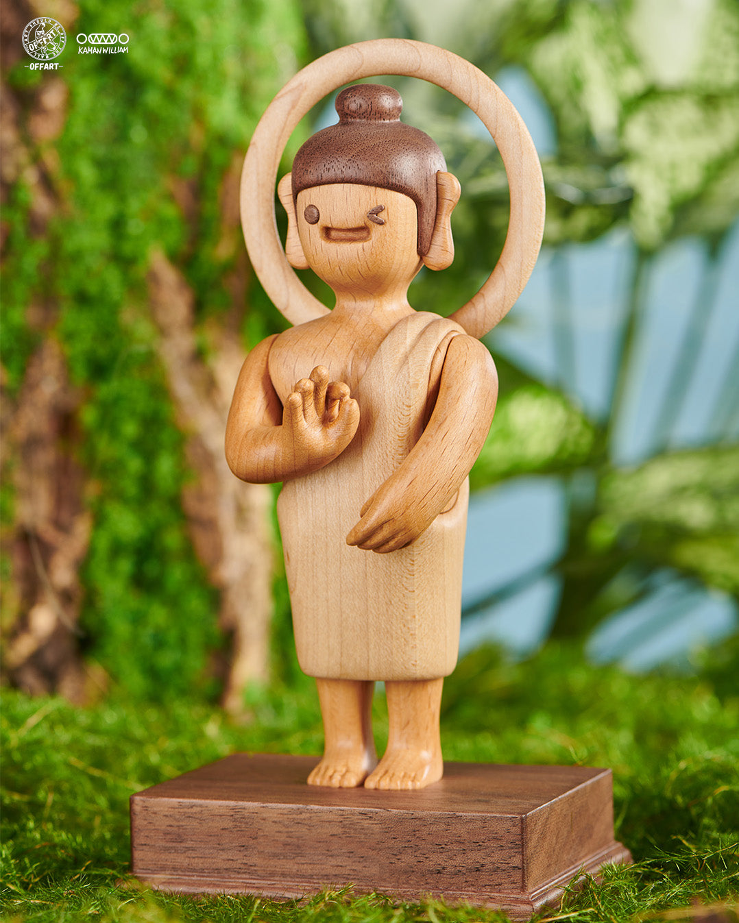 【PRE-ORDER】OFFART X Kamanwilliam OK Buddha Everything's OK Wooden Statue