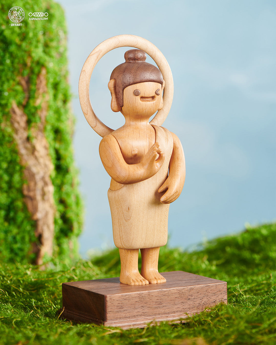 【PRE-ORDER】OFFART X Kamanwilliam OK Buddha Everything's OK Wooden Statue