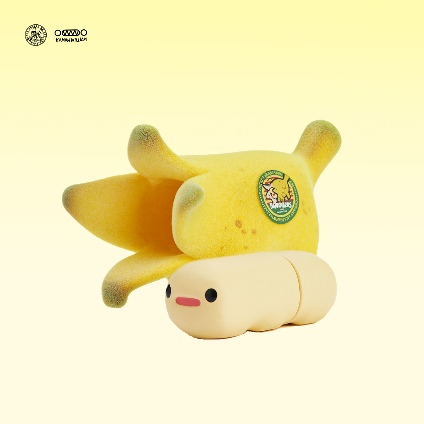 OFFART X Kamanwilliam Mini Bananaers Dog Eden Garden 5.0 Flocked Edition