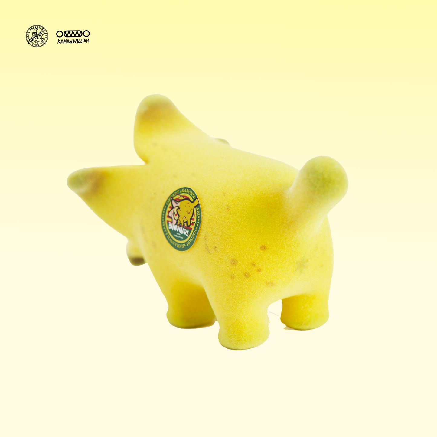 OFFART X Kamanwilliam Mini Bananaers Dog Eden Garden 5.0 Flocked Edition