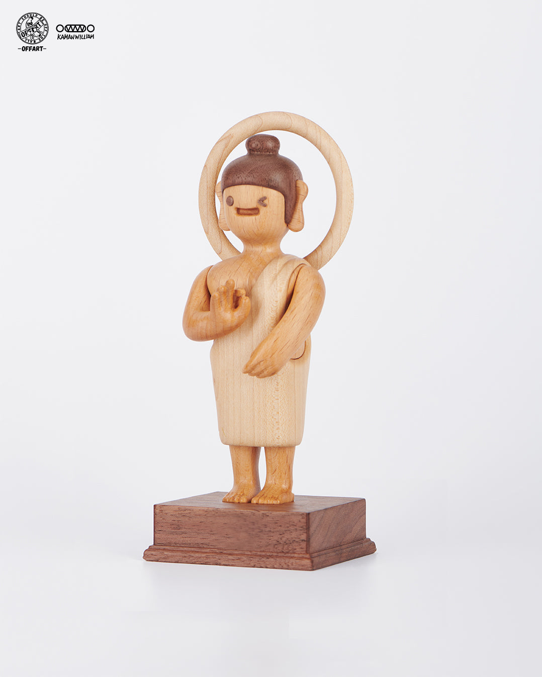 【PRE-ORDER】OFFART X Kamanwilliam OK Buddha Everything's OK Wooden Statue