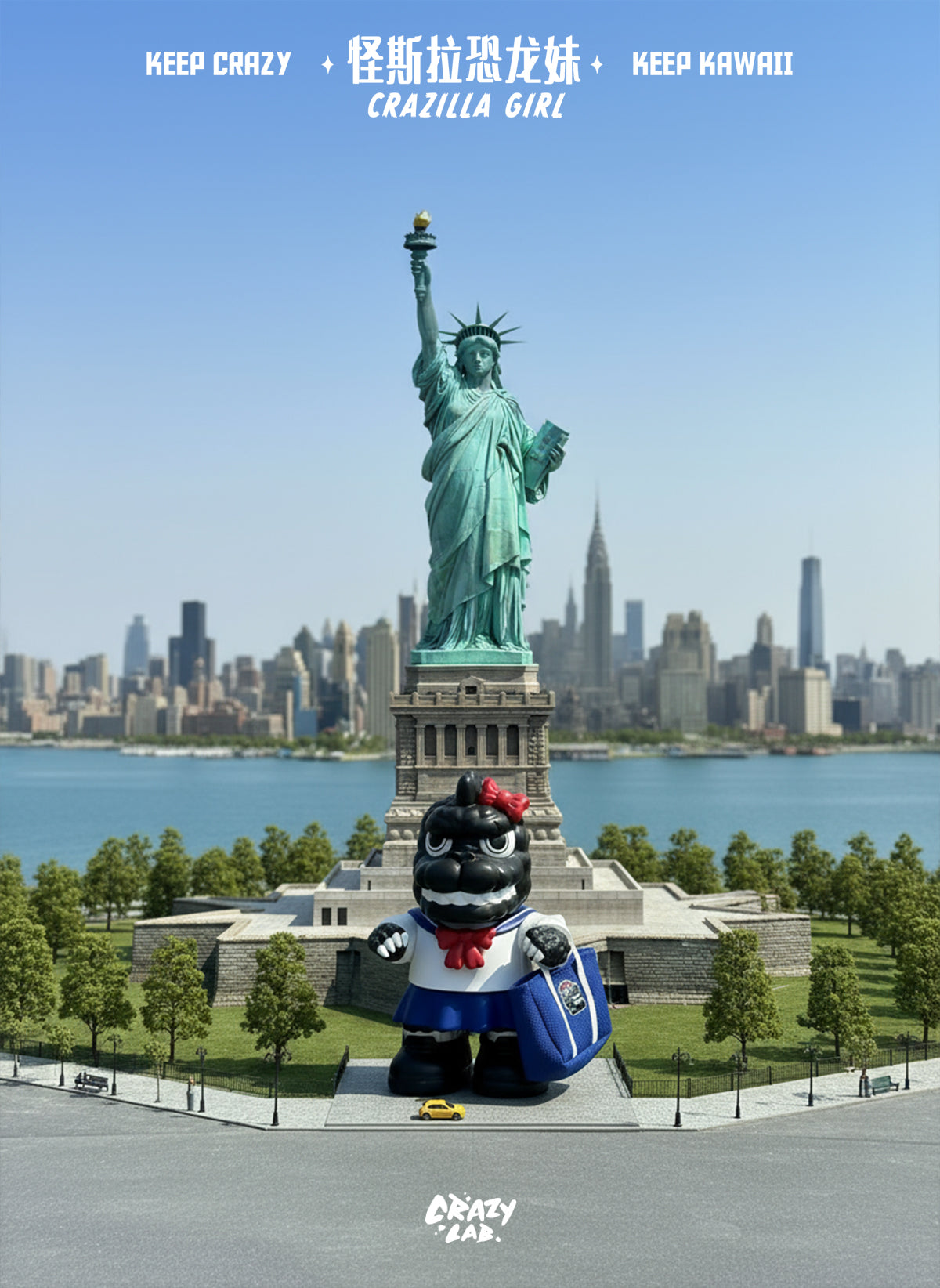 【PRE-ORDER】 James Lee - Mini Crazilla Girl Original Designer Cute Monster Trend Toy Figurine