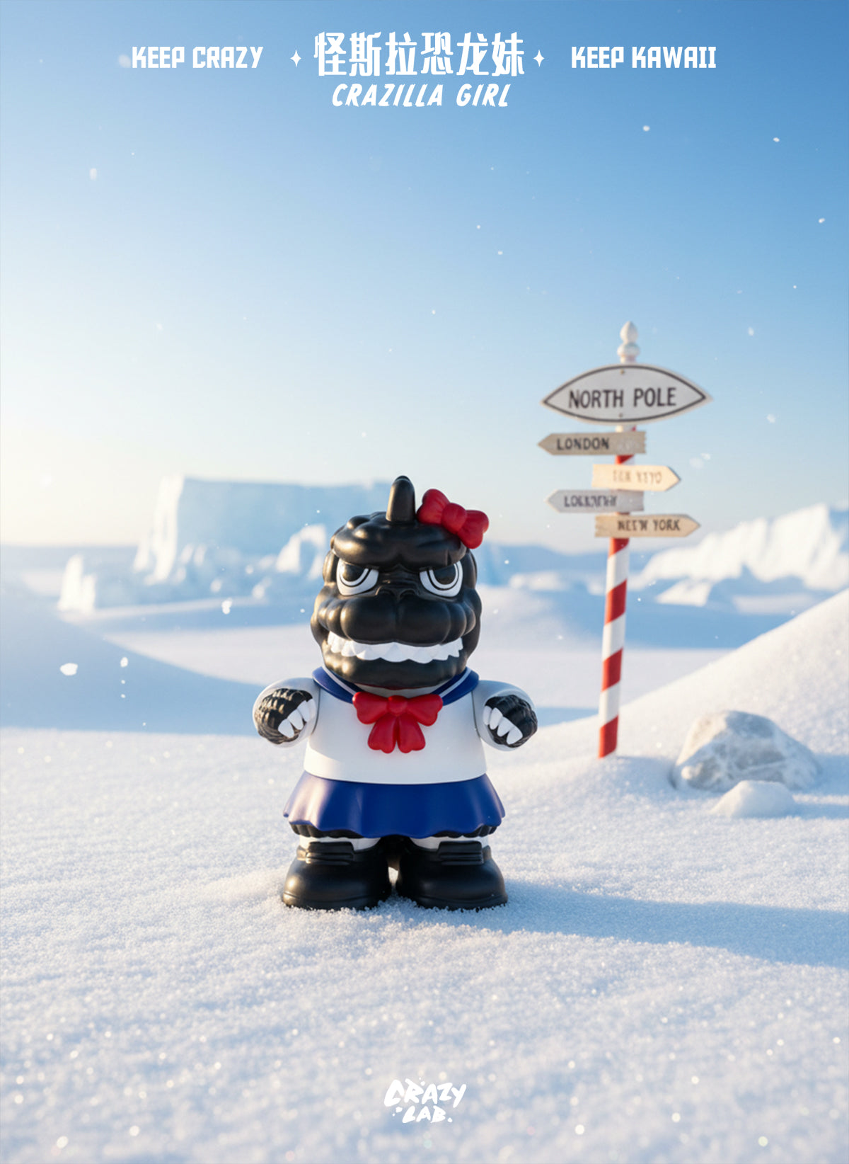 【PRE-ORDER】 James Lee -  Mini Crazilla Girl Original Designer Cute Monster Trend Toy Figurine