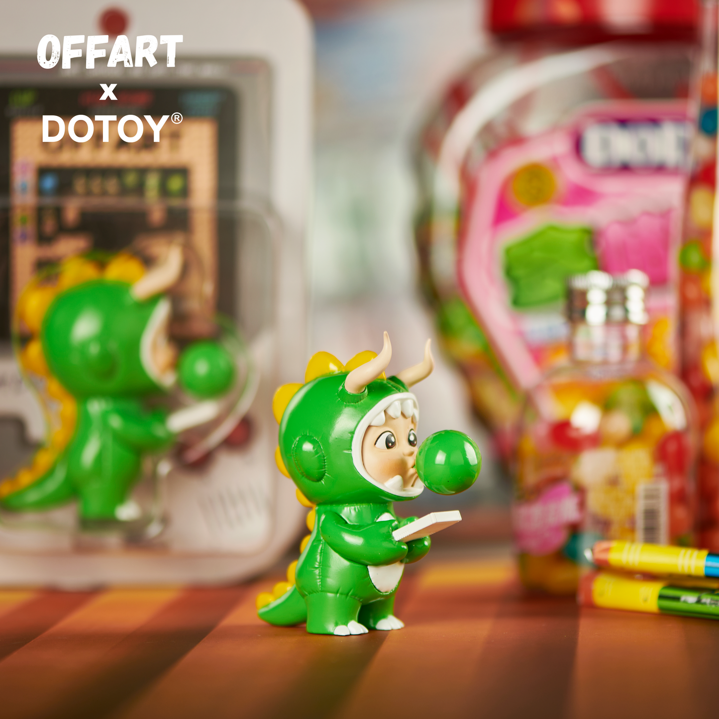 OFFART X Dotoy Bubble Dino Jimmy Boy Original Edition