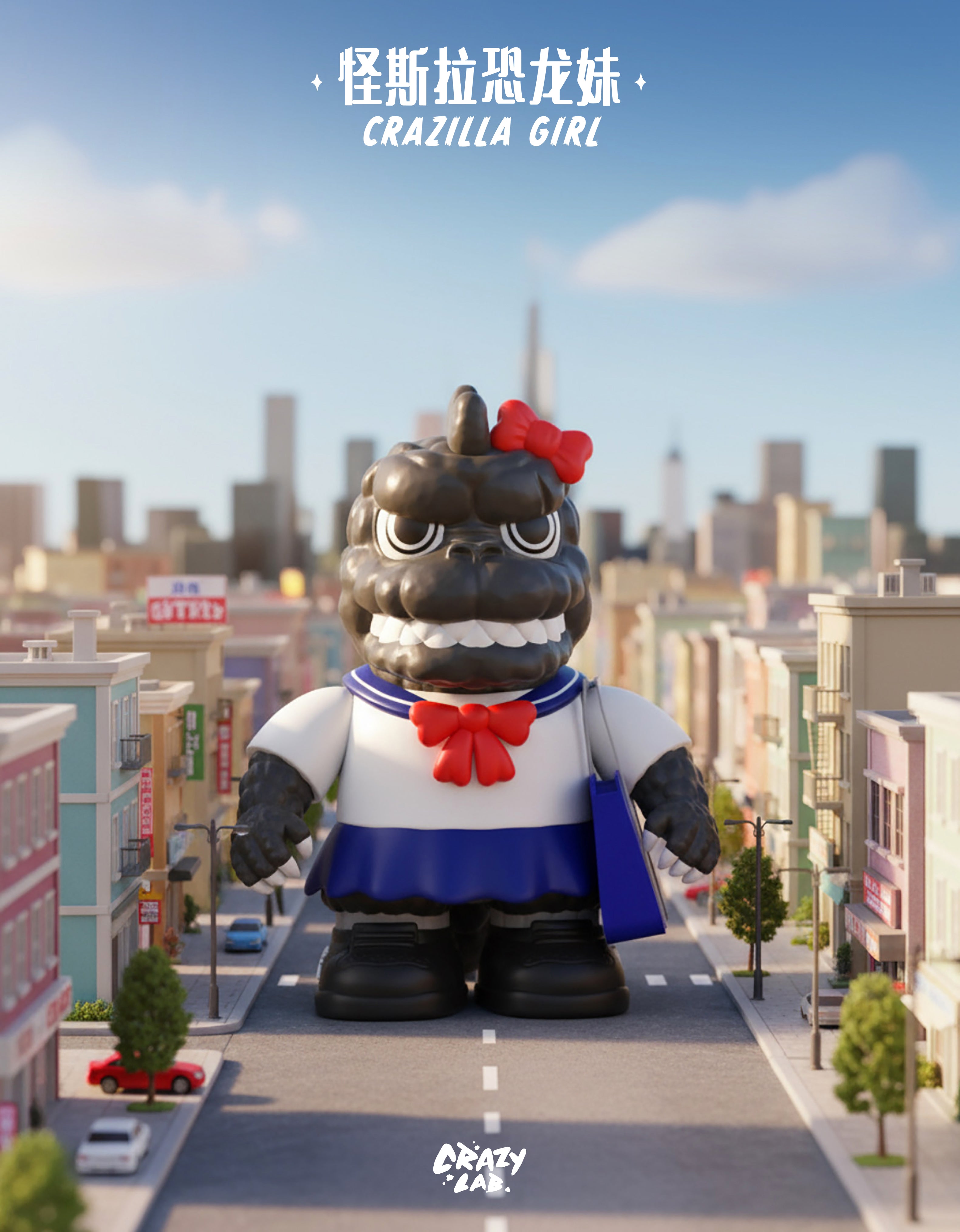 IN STOCK】 James Lee - Mini Crazilla Girl Original Designer Cute