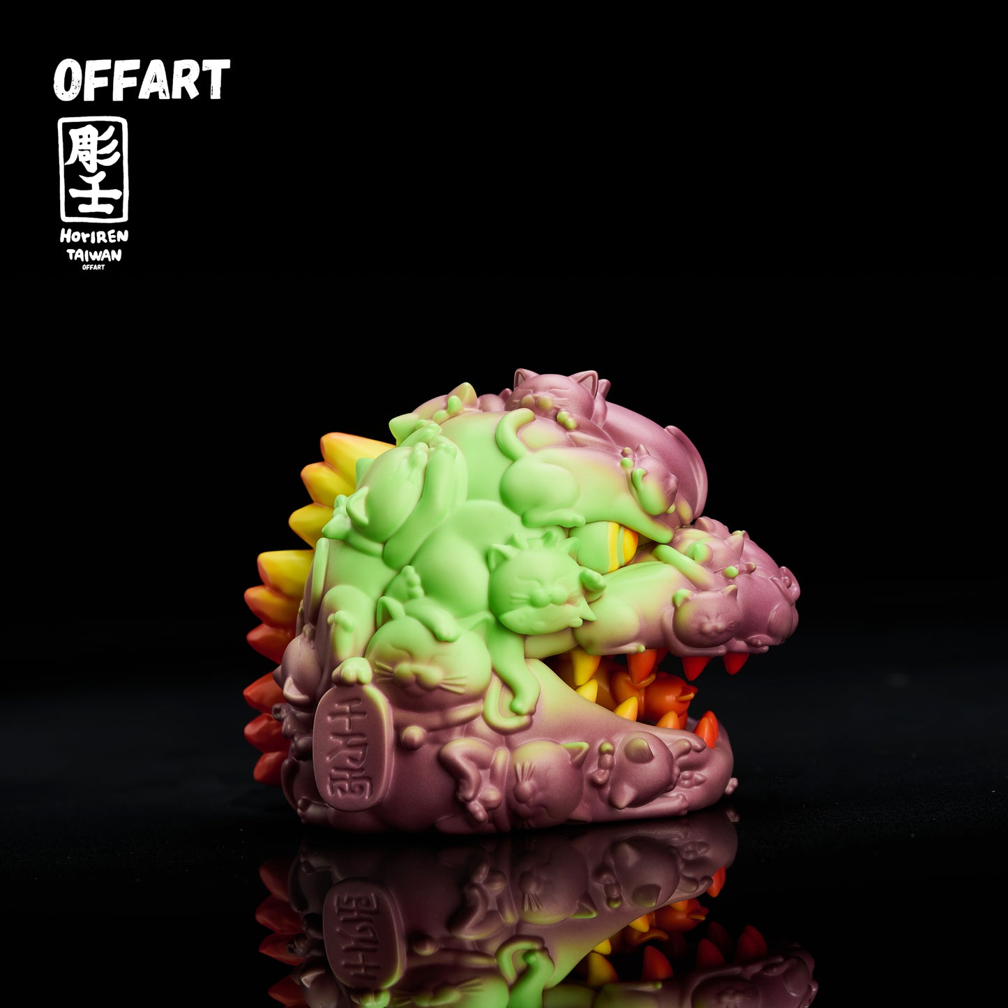 【PRE-ORDER】 OFFART × Horire  Hundred Cats Guren -Thermo Purple Flame Fusion Mini Bust
