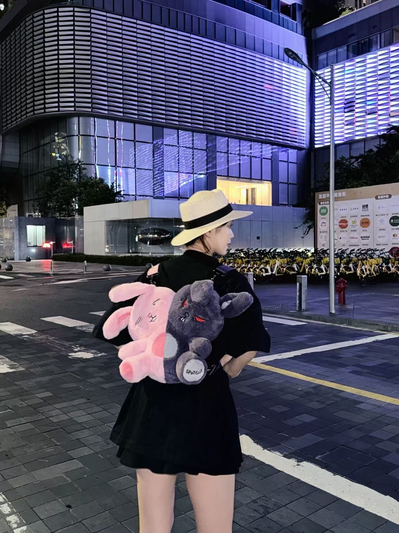 【PRE-ORDER】 Yokilea - Slacker Rabbit & Angry Rabbit Plush Toy Backpack