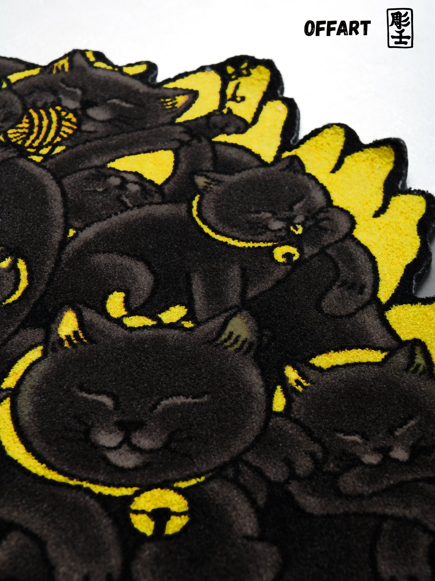 【PRE-ORDER】OFFART X Horiren Red Flame Hundred Cat Carpet-Black Gold Edition