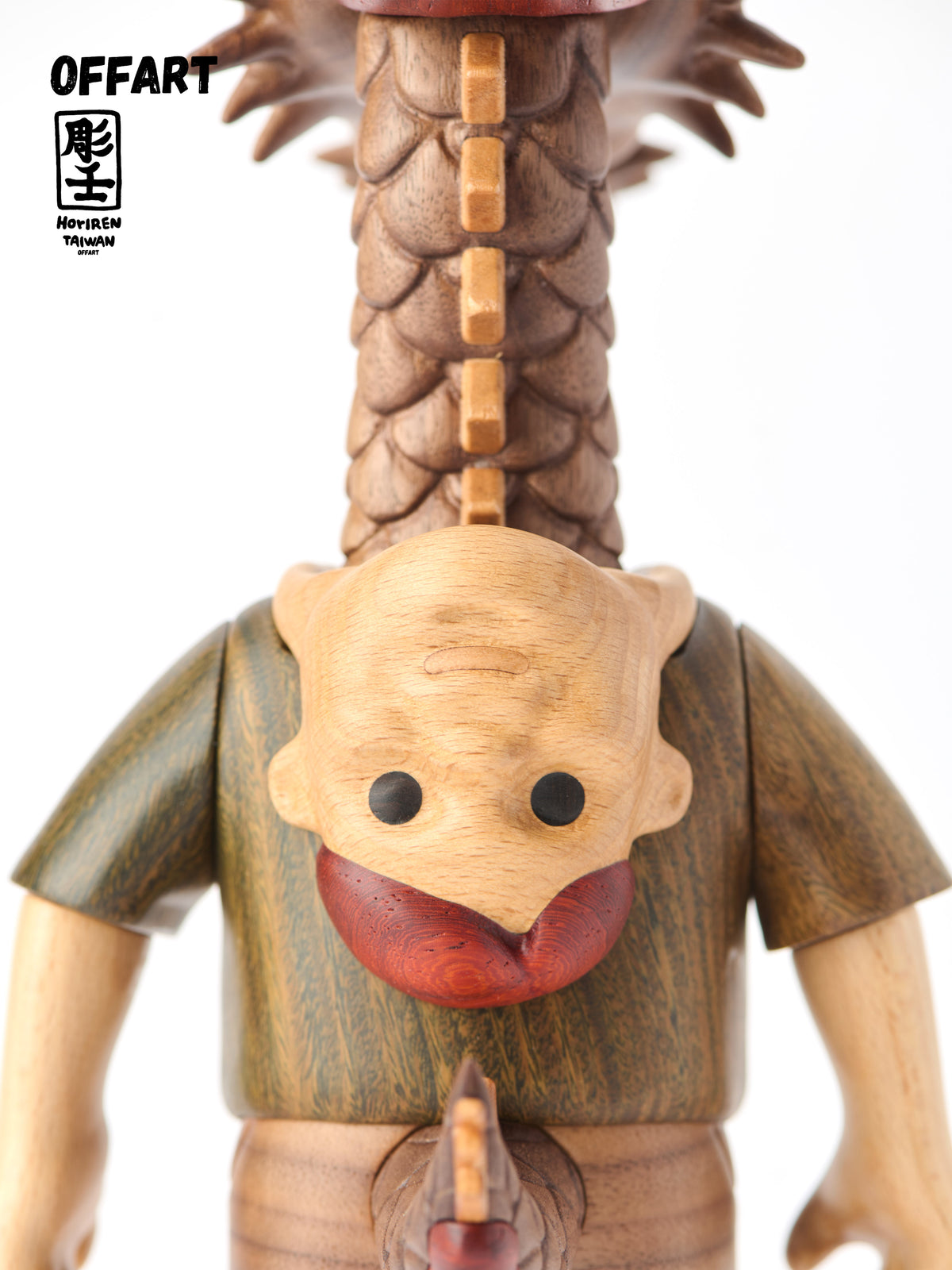 OFFART X Horiren Like A Dragon Woody Skate 100% Wooden Statue