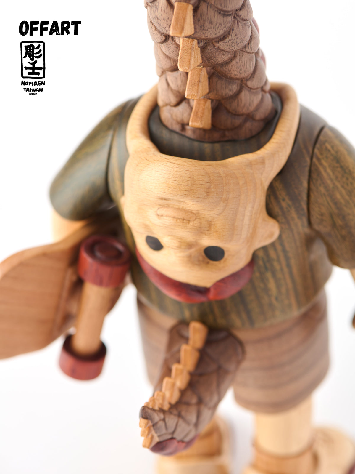 OFFART X Horiren Like A Dragon Woody Skate 100% Wooden Statue