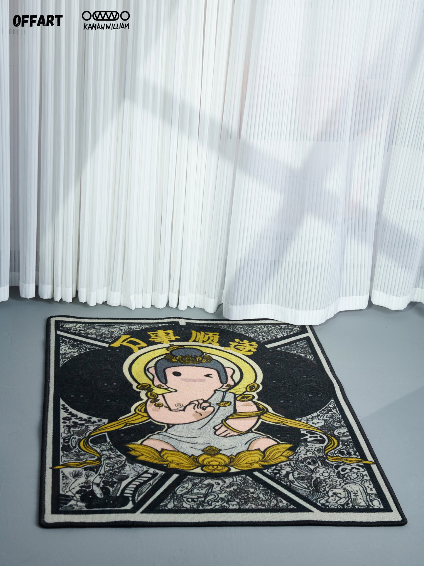 【PRE-ORDER】 OFFART X Kamanwilliam OK Buddha - "Step & OK" Fortune Carpet