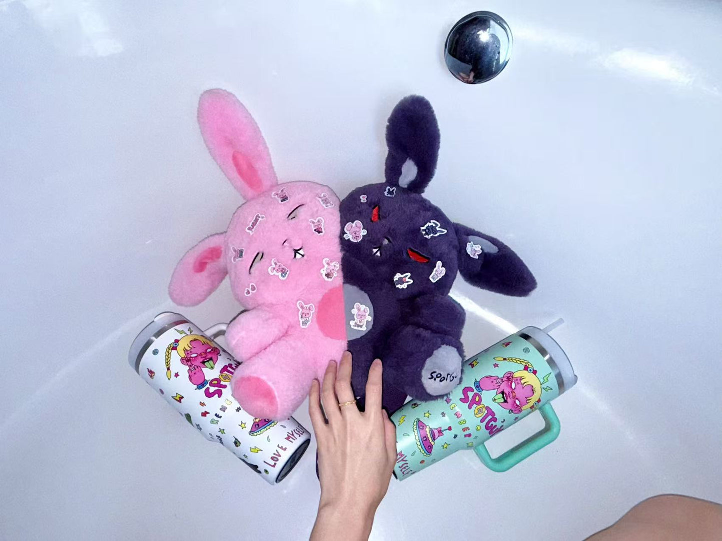 【PRE-ORDER】 Yokilea - Slacker Rabbit & Angry Rabbit Plush Toy Backpack
