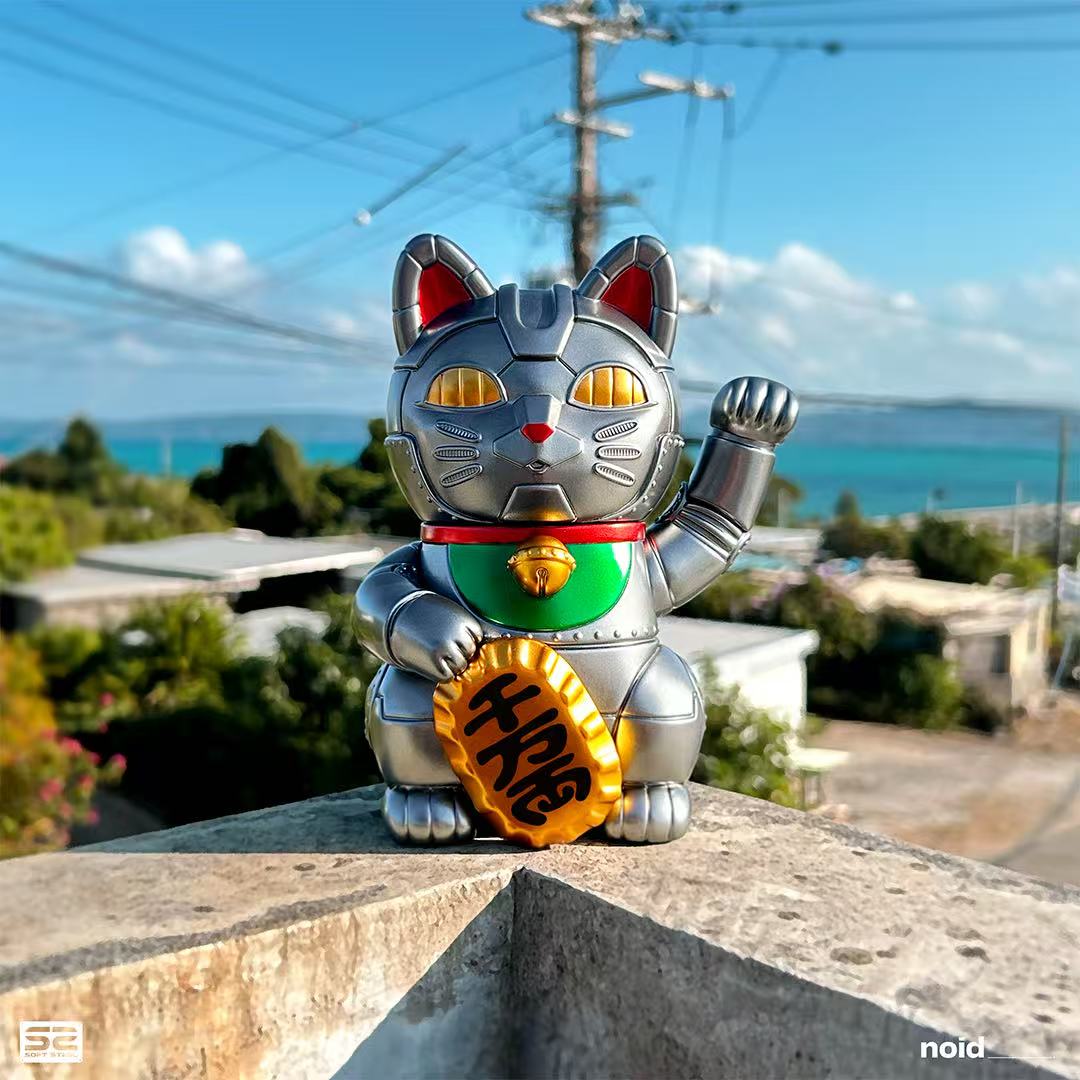 【IN STOCK】Hong Kong Mechanical Maneki-neko Statue