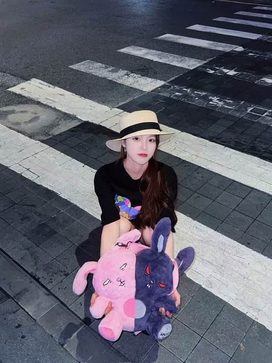 【PRE-ORDER】 Yokilea - Slacker Rabbit & Angry Rabbit Plush Toy Backpack