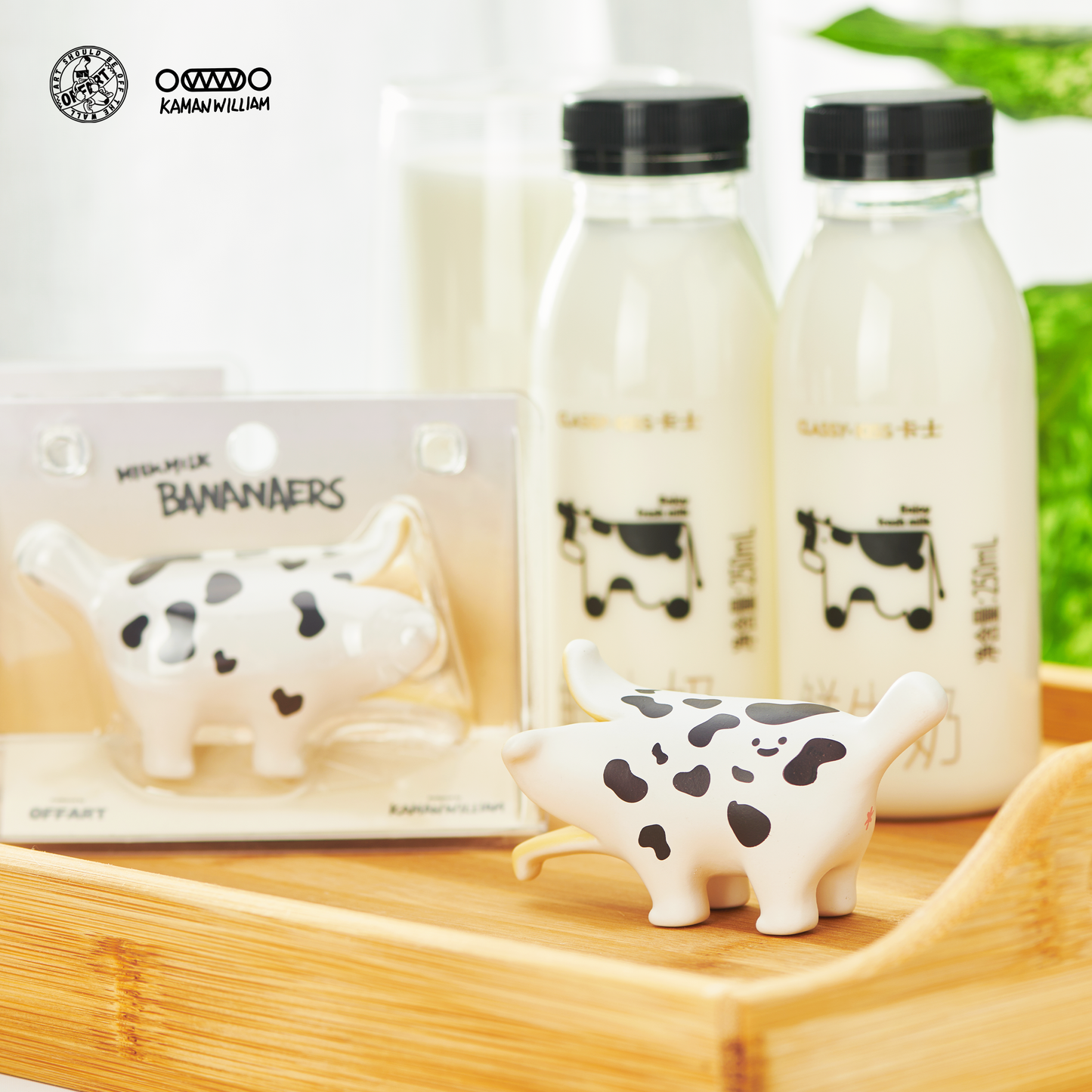 OFFART X Kamanwilliam Mini Bananaer Dog Milk Cow Limited Edition