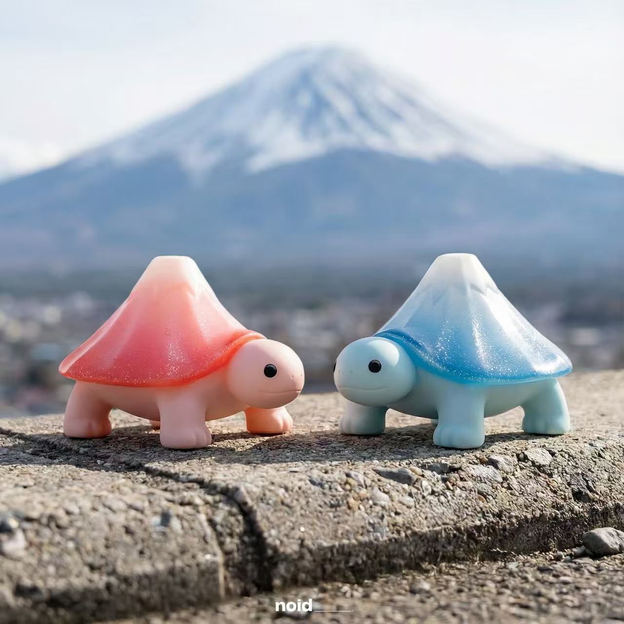 【IN STOCK】Japanese Mount Fuji Turtle Rubber Statue