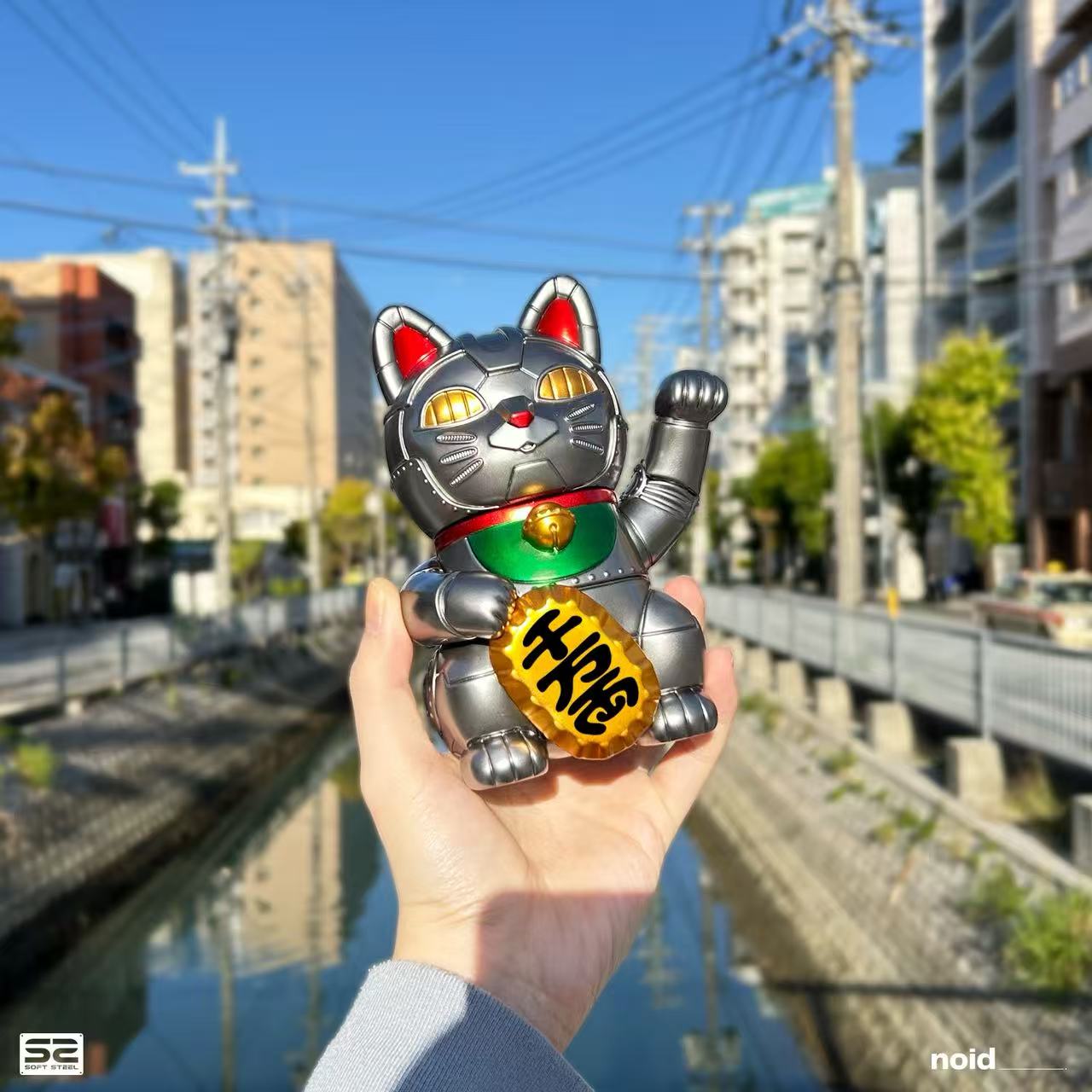 【IN STOCK】Hong Kong Mechanical Maneki-neko Statue