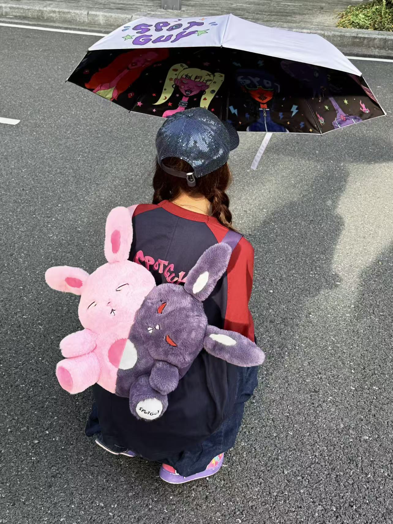 【PRE-ORDER】 Yokilea - Slacker Rabbit & Angry Rabbit Plush Toy Backpack