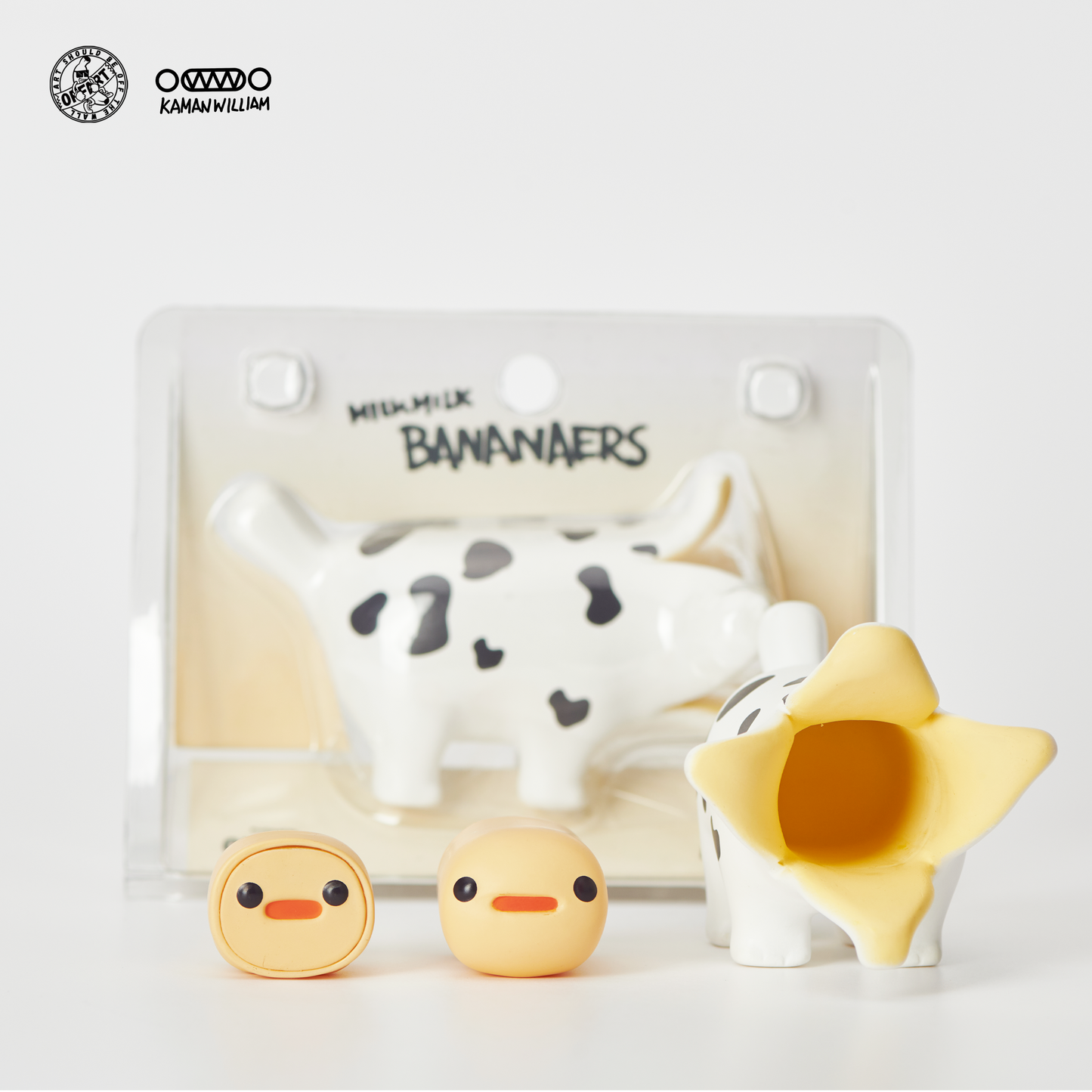 OFFART X Kamanwilliam Mini Bananaer Dog Milk Cow Limited Edition