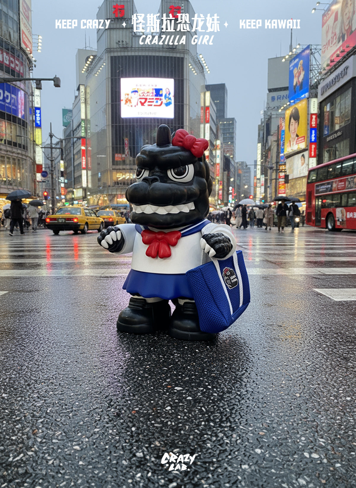 【PRE-ORDER】 James Lee -  Mini Crazilla Girl Original Designer Cute Monster Trend Toy Figurine