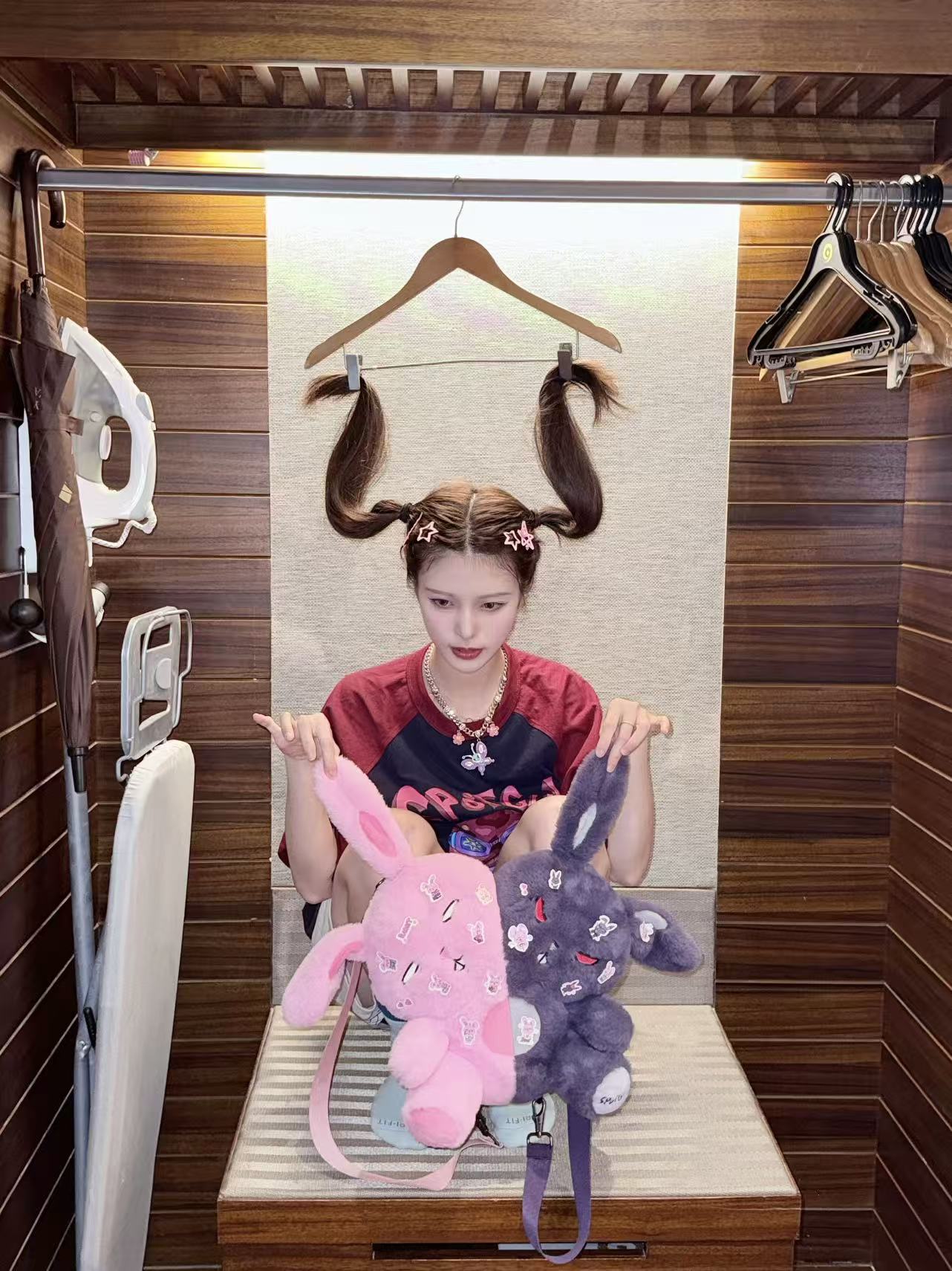 【PRE-ORDER】 Yokilea - Slacker Rabbit & Angry Rabbit Plush Toy Backpack