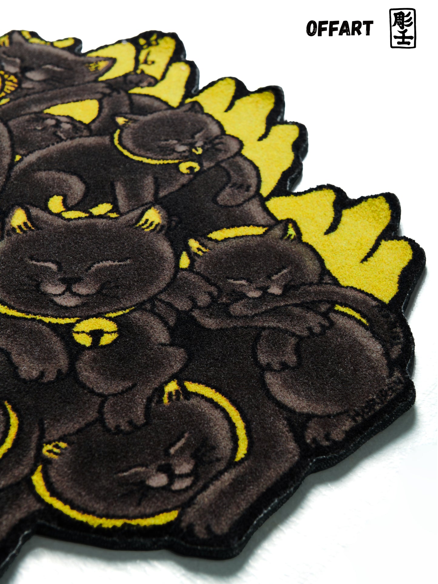 【PRE-ORDER】OFFART X Horiren Red Flame Hundred Cat Carpet-Black Gold Edition