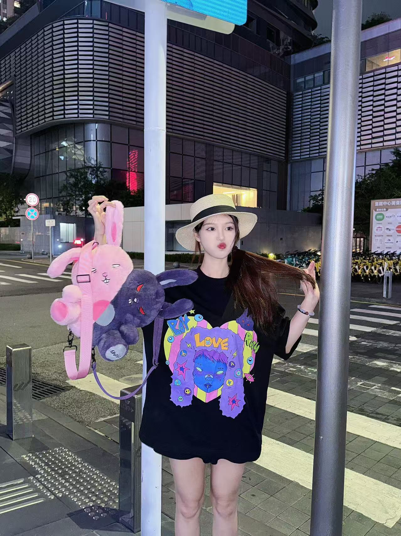 【PRE-ORDER】 Yokilea - Slacker Rabbit & Angry Rabbit Plush Toy Backpack