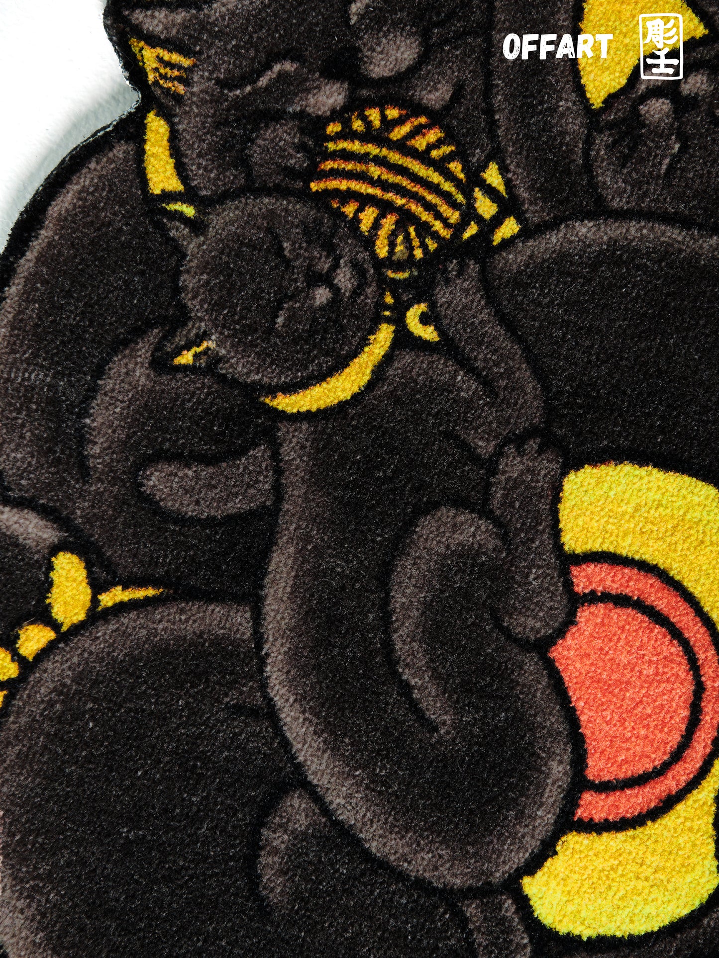【PRE-ORDER】OFFART X Horiren Red Flame Hundred Cat Carpet-Black Gold Edition