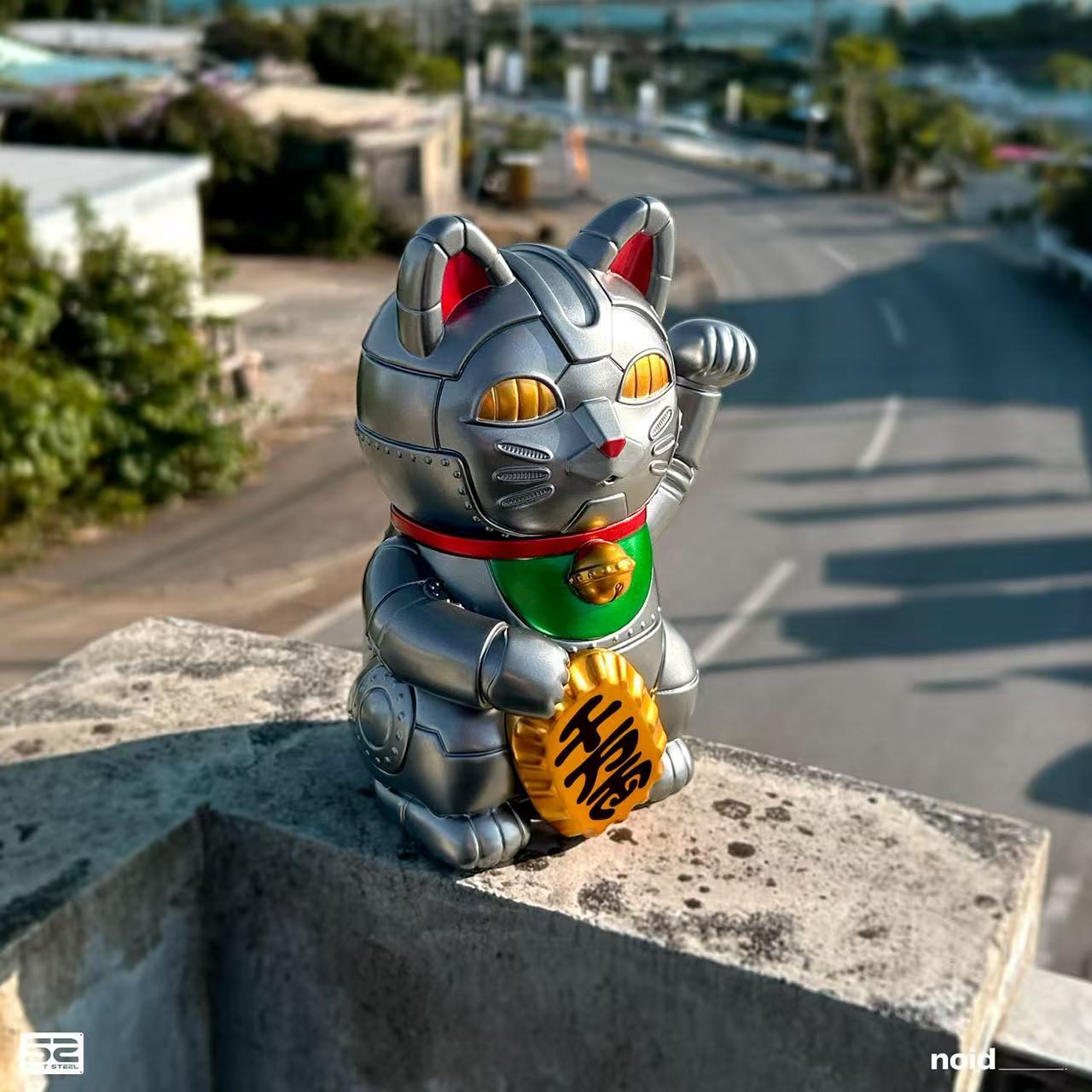 【IN STOCK】Hong Kong Mechanical Maneki-neko Statue