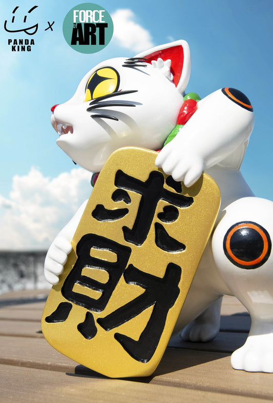 Force of Art X Panda King Emotional Fortune Cat Resin Statue